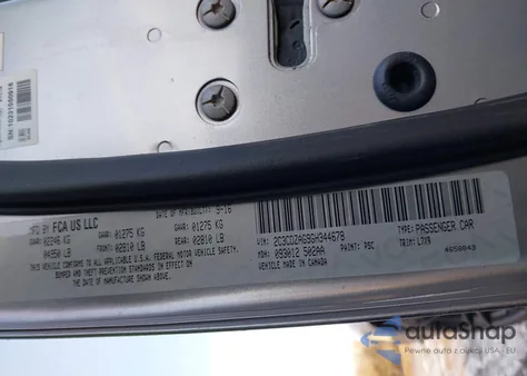 2016 Dodge Challenger Sxt z USA, uszkodzony, nr VIN 2C3CDZAG9GH344678